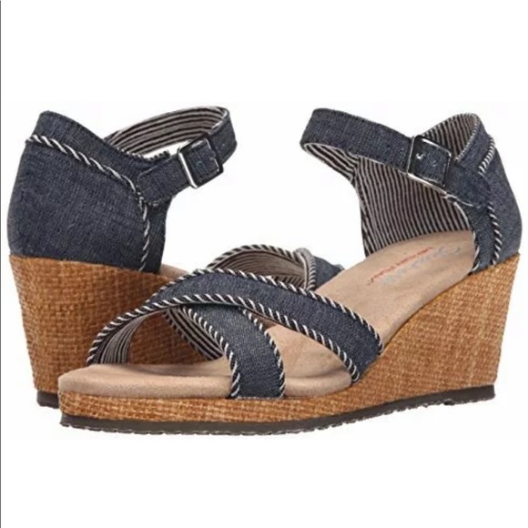 Skechers Shoes - NEW Skechers Monarchs Lil Sweethearts Wedge Sandal